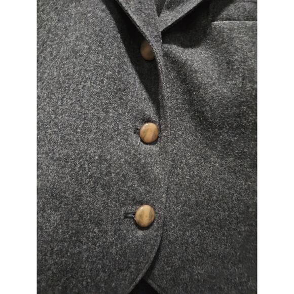 Vintage Miss Pendleton Women's Gray Wool Skirt Blazer Suit Set Size 6 - Picture 5 of 16